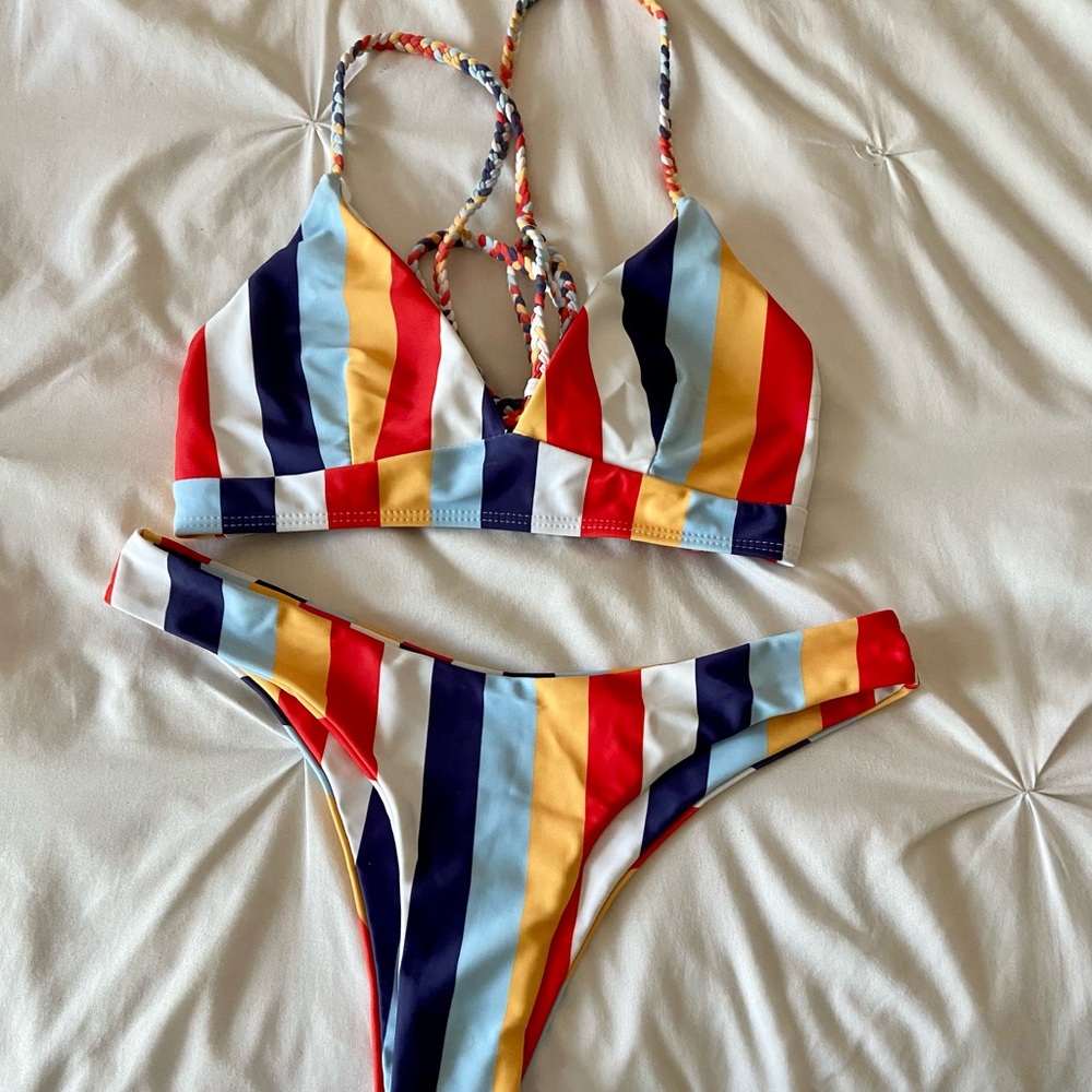 Striped Bikini Size Small